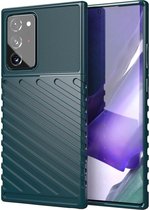 Voor Samsung Galaxy Note 20 Ultra Thunderbolt schokbestendig TPU beschermend hoesje (groen)