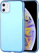 GOOSPERY i-JELLY TPU schokbestendig en krasvast hoesje voor iPhone 11 (blauw)