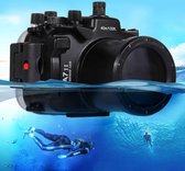 PULUZ 40m onderwater duikbril Waterdichte camera behuizing voor Sony A7 II / A7R II / A7S II (FE 28-70mm f / 3.5-5.6 OSS)