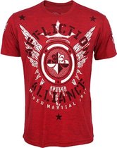 Affliction Alliance MMA Gym T Shirt Red MMA Kleding maat M
