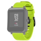 20 mm voor Huami Amazfit GTS / Samsung Galaxy Watch Active 2 / Gear Sport siliconen band (grasgroen)