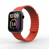 Horlogeband met magnetische lus voor Apple Watch Series 6 & SE & 5 & 4 40 mm / 3 & 2 & 1 38 mm (rood)