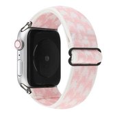 Etnische stijl gesp horlogeband voor Apple Watch Series 6 & SE & 5 & 4 40 mm / 3 & 2 & 1 38 mm (roze)