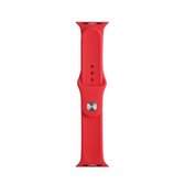 Voor Apple Watch Series 6 & SE & 5 & 4 40 mm / 3 & 2 & 1 38 mm Mutural vloeibare siliconen horlogeband (rood)