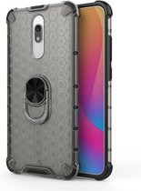 Voor Xiaomi Redmi 8A schokbestendige honingraat PC + TPU ringhouder beschermhoes (grijs)