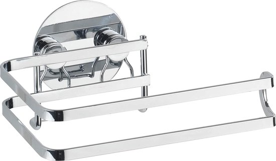 Wenko Toiletrolhouder Turbo-loc-systeem 13,5 Cm Rvs Zilver