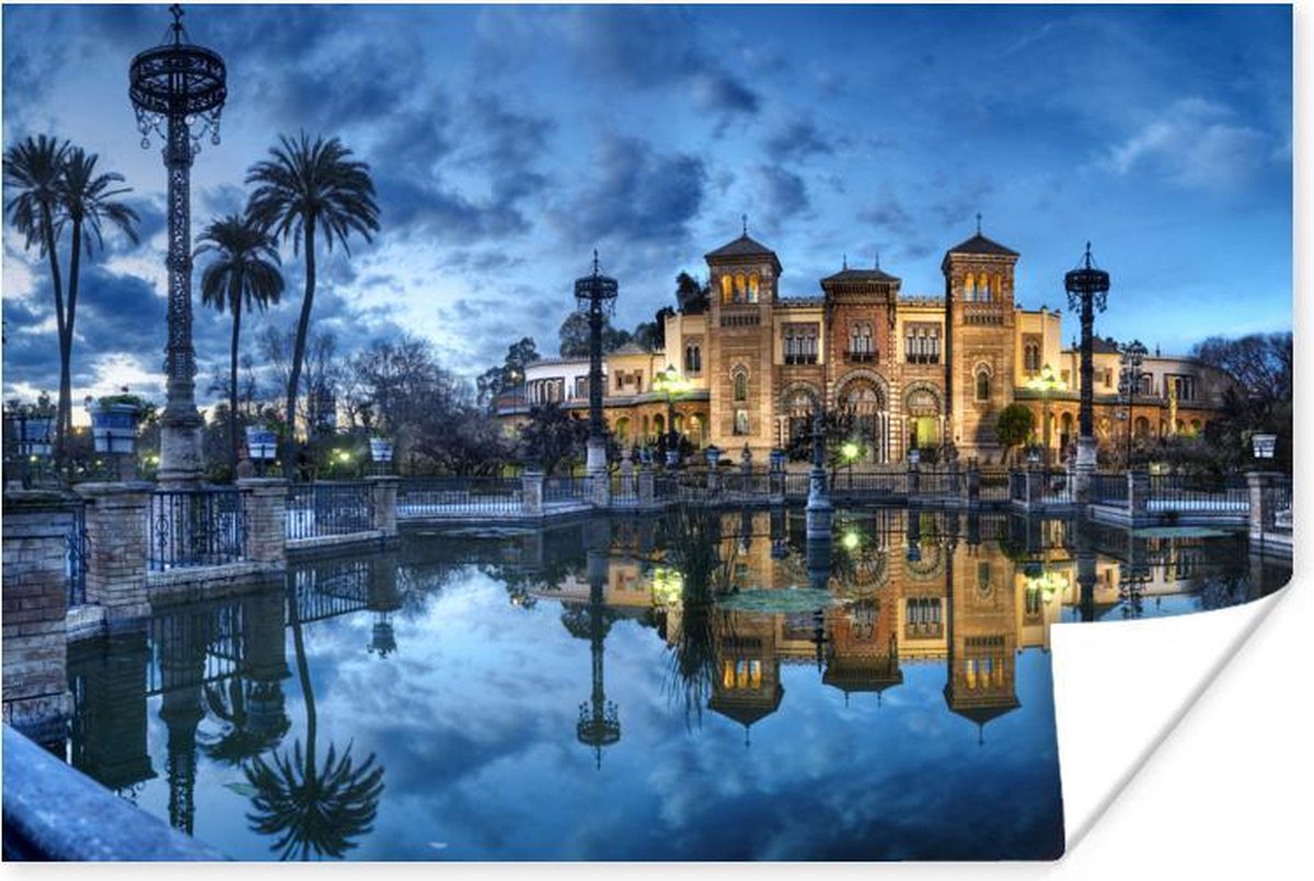 bol.com | Poster - Maria Luisa Park in Sevilla - 90x60 cm