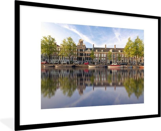 Fotolijst incl. Poster - Prinsengracht in het centrum van Amsterdam - 120x80 cm - Posterlijst