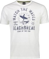 Lerros Korte mouw T-shirt - 2063011 103 BROKEN WHITE (Maat: XXL)