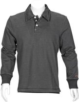 T'RIFFIC® SOLID Polosweater Brushed inside 80/20% katoen/polyester antraciet size L