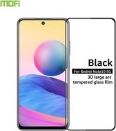 Voor Geschikt voor Xiaomi Redmi Note 10 5G MOFI 9H 3D explosieveilige gebogen scherm gehard glasfilm (zwart)