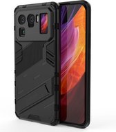 Voor Geschikt voor Xiaomi Mi 11 Ultra Punk Armor 2 in 1 PC + TPU schokbestendig hoesje met onzichtbare houder (zwart)