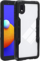 Voor Samsung Galaxy A01 Core TPU + pc + acryl 3 in 1 schokbestendige beschermhoes (zwart)