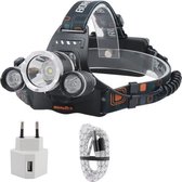 YWXLight RJ-3000 5000LM sterke koplamp USB oplaadbaar vislicht, EU-stekker (koplamp + USB-kabel)