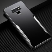 Voor Samsung Galaxy Note9 Blade Series TPU Frame + Titaniumlegering Zandstralen Technologie Backplane + Kleur Aluminiumlegering Decoratieve rand Mobiele telefoon Beschermende schaal (zwart + 