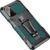 Voor Xiaomi Mi 11X Armor Warrior schokbestendige pc + TPU beschermhoes (legergroen)