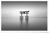 JUNIQE - Poster Torii Study III -20x30 /Grijs & Wit