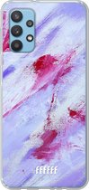 6F hoesje - geschikt voor Samsung Galaxy A32 4G -  Transparant TPU Case - Abstract Pinks #ffffff