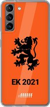 6F hoesje - geschikt voor Samsung Galaxy S21 -  Transparant TPU Case - Nederlands Elftal - EK 2021 #ffffff