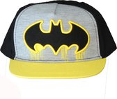 DC Comics Batman Baseball Snapback Cap Pet Kinderen Zwart / Grijs / Geel