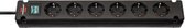 Brennenstuhl BN-1150650316 Bremounta Extension Socket 6-way Black 3m H05vv-f 3g1.5