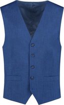 GENTS - Gilet Heren - Viscose -  linnenlook blauw Maat 56
