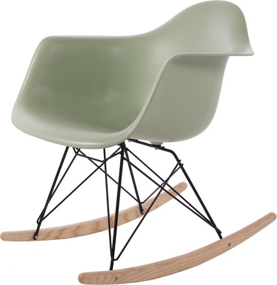 Design schommelstoel RAR Zwart frame PP mint | bol.com