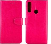 Mobigear Wallet Telefoonhoesje geschikt voor OPPO A31 Hoesje Bookcase Portemonnee - Roze