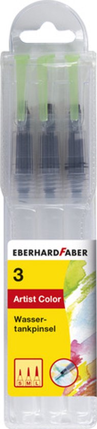Waterpenseel set Eberhard Faber 3 maten s, m, l EF-579925
