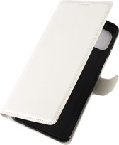 Motorola Moto G 5G Plus Hoesje - Mobigear - Classic Serie - Kunstlederen Bookcase - Wit - Hoesje Geschikt Voor Motorola Moto G 5G Plus