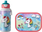 Unicorn Lunchset Lunchbox & Pop-up Drinkfles- Mepal - Eenhoorn-