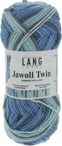 Lang Yarns Jawoll Twin 0514 Blauw Gemêleerd