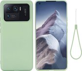 Xiaomi Mi 11 Ultra Hoesje - Mobigear - Rubber Touch Serie - Hard Kunststof Backcover - Groen - Hoesje Geschikt Voor Xiaomi Mi 11 Ultra