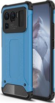 Xiaomi Mi 11 Ultra Hoesje - Mobigear - Outdoor Serie - Hard Kunststof Backcover - Blauw - Hoesje Geschikt Voor Xiaomi Mi 11 Ultra