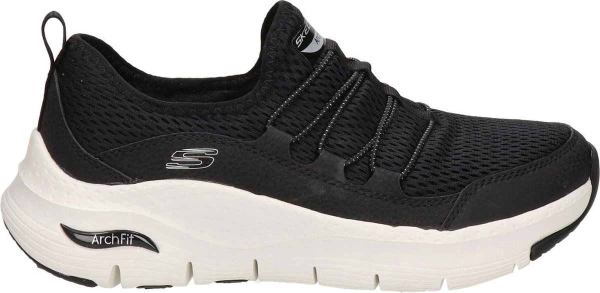 Skechers Arch Fit dames sneaker - Zwart - Maat 39 | bol.com