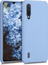 kwmobile telefoonhoesje voor Xiaomi Mi 9 Lite - Hoesje met siliconen coating - Smartphone case in mat lichtblauw