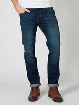 Petrol - Heren Jeans Thruxton Tapered Fit - Blauw - Maat 38/34
