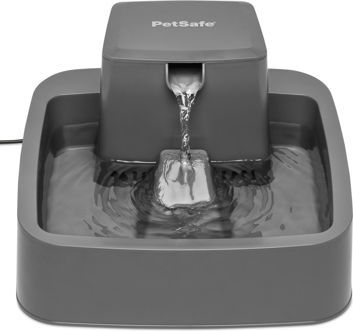 PetSafe Drinkwell® 1.8 litre Pet Fountain - Drinkfontein voor kleine honden en katten - Met vrijvallende waterstroom en verstelbare stroomsnelheid - 1,8 liter - Drinkfontein 1,8 liter