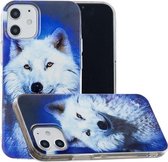 Voor iPhone 12 mini Luminous TPU Soft beschermhoes (Starry Sky Wolf)