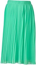 Dames plisse rok  donker mint kort | Maat Onze size, XS-XL