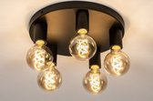Lumidora Plafondlamp 74011 - 5 Lichts - E27 - Zwart - Metaal - ⌀ 30 cm