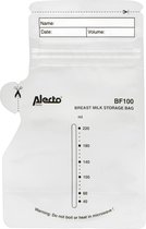 Alecto BF100 - Moedermelk bewaarzakjes 220 ml, 100 stuks