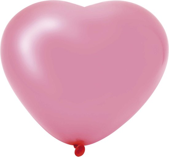 Haza Hartballonnen roze 6 st