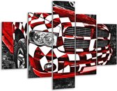 Peinture sur verre Auto, Dodge | rouge noir | 100x70cm 5Liège | Tirage photo sur verre |  F007000