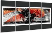 Peinture sur verre Art | Orange, gris, noir | 160x80cm 4 Liège | Tirage photo sur verre |  F005766