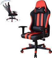 Gamestoel Thomas - bureaustoel racing gaming stijl - zwart rood