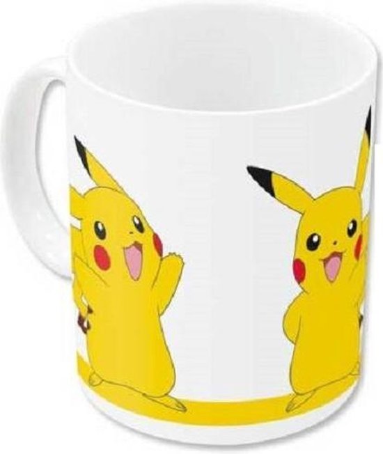 Pokémon Mug Pikachu 350 Ml Junior Céramique Wit/ Jaune
