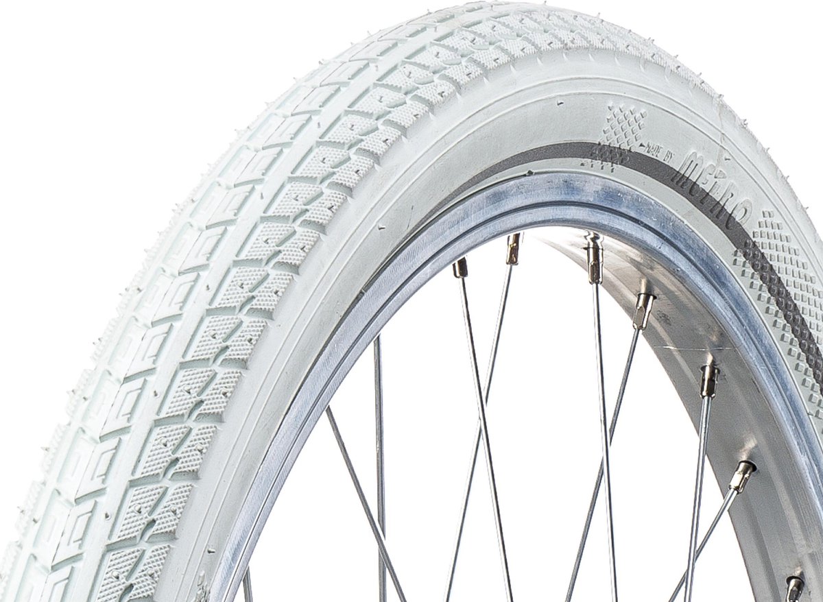 AMIGO Ortem Toro buitenband - Fietsband 24 inch - ETRTO 47-507 - Met reflectie - Wit
