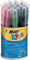 BIC Kids Visaquarelle Viltstiften - divers kleuren - vanaf 5 jaar - ronde pot van 18 stiften