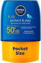 Nivea Sun Kids Protect&play 50ml - zonnebrandbalsem - bescherming en verzorging - sfp50 - pocket size